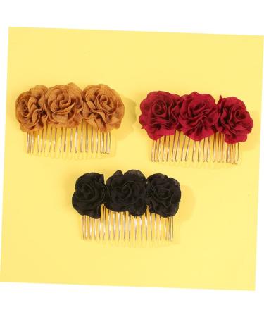 DRESSOOS Hairclips Barrettes Hair Clip for Women Hair Claw Clips for Women Metal Hair Clips Women's Hair Clips Decorative Hair Clips for Women Flower Hair Clip Earth Tones Decorate Bride - Buy Online on GoSupps.com