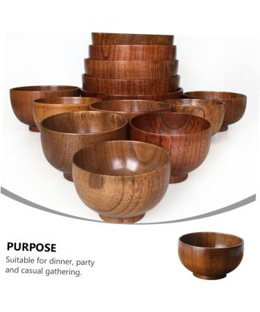 ABOOFAN 3 Pcs Salad Bowl Wood Decor Dessert Containers Snack Containers Storage Holder High Capacity Japan As Shownx3pcs 12x12x6.7cmx3pcs - Buy Online on GoSupps.com