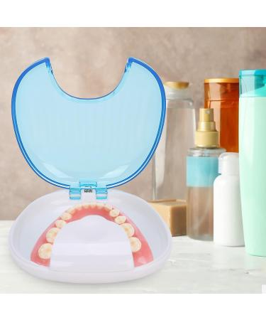 Orthodontic Retainer Case & Mouth Guard - Portable Waterproof Denture Box (Sky Blue) | Ship Internationally - Buy Online on GoSupps.com