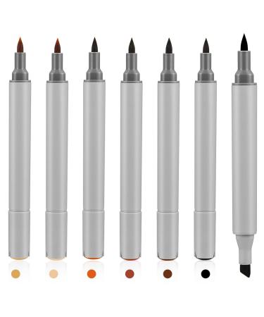 White Paint Pen, 8 Pack 0.7mm Acrylic Paint Pens with 2 White 2 Black 2 Gold 2 Silver Paint Pen Permanent Marker for Wood Rock Fabric Metal Plastic