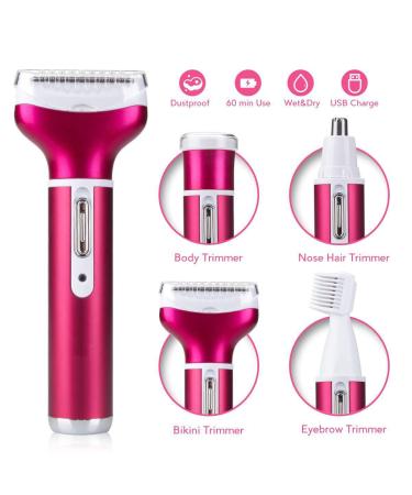 Wallfire 4 in 1 Electric Hair Remover for Women - Versatile Compact and Efficient Hair Removal - Shop Now! - Buy Online on GoSupps.com