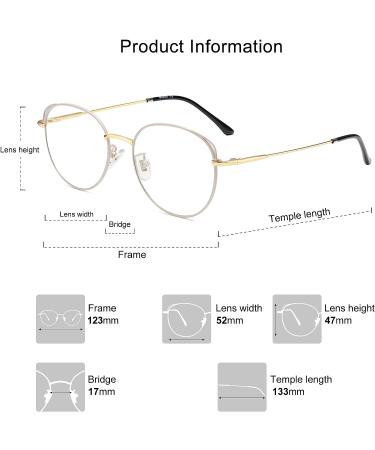 Sojos Cat Eye Beige Metal Frame Women's Blue Light Blocking Glasses - Anti-Blue Light Lens - Buy Online on GoSupps.com