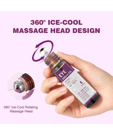 Huile raffermissante pour les yeux pour resserrer | Cadre textur avec logique de lifting cutan rouleaux lissants botaniques et n uds de renouvellement d' lasticit pour les week-ends voyages  - Buy Online on GoSupps.com