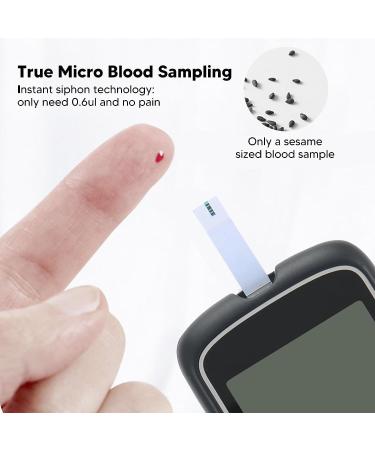 Accurate Blood Glucose Monitor Kit with 50 Test Strips & Lancets | High Accuracy, Large LCD Screen, Portable Design Stainless Steel Pen - Buy Online on GoSupps.com