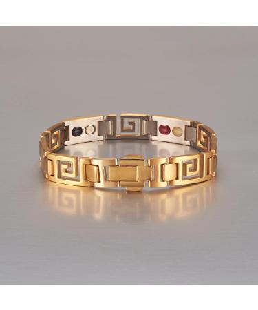 EnerMagiX Titanium Magnetic Bracelet for Men & Women - Stainless Steel Magnetic Bracelets for Father's Day Gift - Buy Online on GoSupps.com