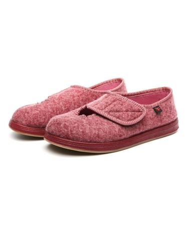 Yytcsjz Diabetic Shoes Memory Foam Comfy Air Cushion Lightweight Walking Shoes Non Slip Fattening Wide Comfortable for Diabetic and Edema Elderly (Color : Red Size : 24cm) 24cm Red