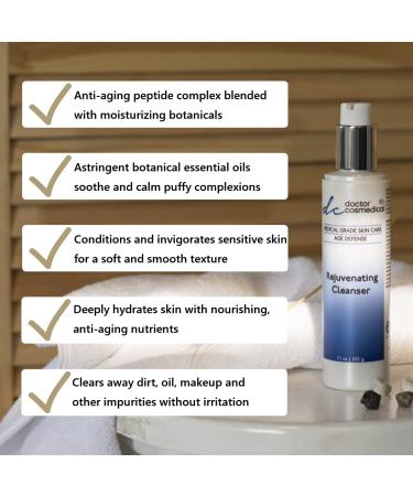 Rejuvenating Facial Cleanser for Oily & Blemish-Prone Skin | Ultra Gentle Daily Wash with Ginger & Cucumber Extract | Anti-Aging Deep Cleanser - Buy Online on GoSupps.com