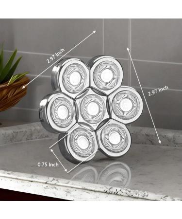 PGI-TECH PRO 7D Shaver Replacement Heads - Universal Sharp Blades for Smooth Wet/Dry Shaving - Upgrade for Freedom Groom & Skull Shaver Brands - Buy Online on GoSupps.com