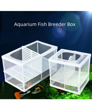 2 Pcs Nylon Mesh Aquarium Fish Fry Hatchery Isolation Box with Board - Buy Online on GoSupps.com
