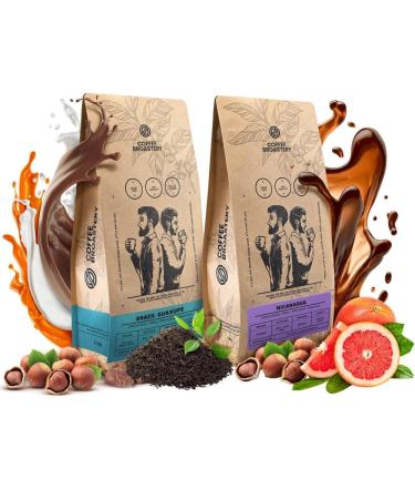 Coffee Broastery Coffee Beans Set 2x1kg 2000g | Nicaragua Colibr Azul | Brazil Guaxupe | Specialty Coffee | Freshly Roasted
