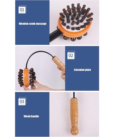 ZLXHDL Professional Wood Massage Tab - Double-Sided Flexible Relieves Sore Muscles & Neck Pain - Buy Online on GoSupps.com