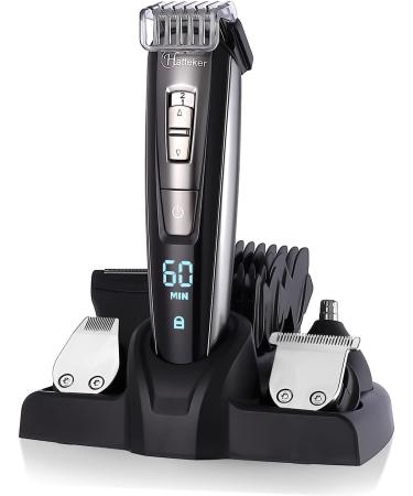 Hatteker 5-in-1 Hair Clipper & Beard Trimmer Kit for Men - Cordless Waterproof Groomer USB Rechargeable Precision Trimmer - Buy Online on GoSupps.com