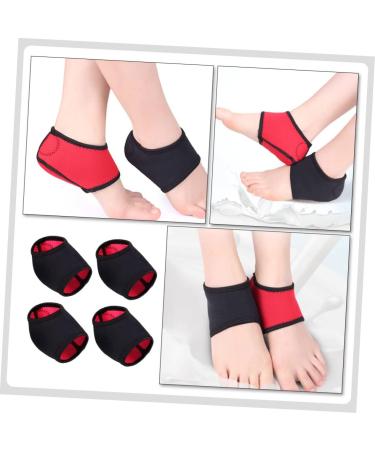 NOLITOY Ankle Cushion Heel Socks - 2 Pairs Protective Pads for Soccer & Football | Breathable Plantar Inserts for Men & Women - Buy Online on GoSupps.com