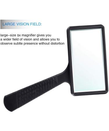 3X Lightweight Handheld Magnifier Rectangular High Clarity Reading Scratch Resistant Glass Lens for Reading Hobbies Repair Observation Hobbies and Crafts Better Life - Buy Online on GoSupps.com