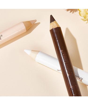 Eyebrow Concealer Pencil | Eyeliner Pencil Long-Lasting Brow Tint Silkworm Set | Eye Makeup Concealing Pencils for Shopping Dating Business Trips Vacation Pochy 1# - Buy Online on GoSupps.com