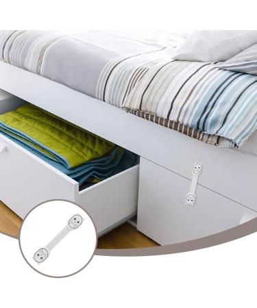 4 Pcs Child Safety Locks Multifunctional Baby Proofing Cabinet Locks Strong Adhesive Baby Strap Locks for Cabinets Drawers Toilet Fridge - Buy Online on GoSupps.com