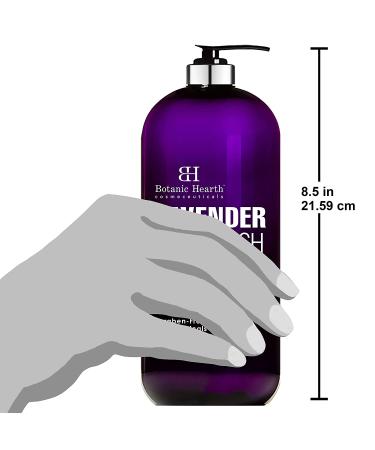 BOTANIC HEARTH Lavender Body Wash with Peppermint Oil - 16 fl oz | For Women & Men | Fights Acne, Soothes Eczema & Dry Skin | Sulfate & Paraben Free - Buy Online on GoSupps.com