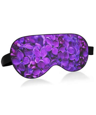 Haskirky Light Blocking Eye Mask Breathable and Adjustable Adult Men and Women Travel on Business Trips Yoga Meditation Light Smooth Comfortable Eye Mask Office Deep Sleep Goodies Spring Lilac Purp