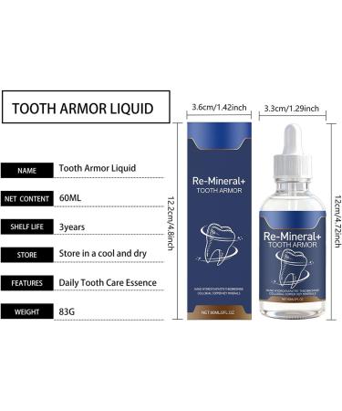 Dental Repair Liquid | Refreshing Health Solution 60ml Dental Enamel Drops for Caries Cleaning Health Repair Hygiene Enamel Protection - Buy Online on GoSupps.com
