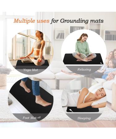 Grounding Mat for Bed - Earthing Therapy & Balance | Improve Sleep & Health | 60x90cm Yoga Mat - Buy Online on GoSupps.com