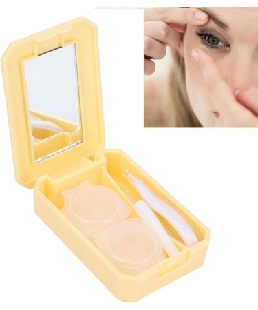 Buy Verdant Touch Contact Lens Container Kit - Portable Multi-Colored Case with Applicator & Tweezers (Yellow) | International Shipping Available - Buy Online on GoSupps.com