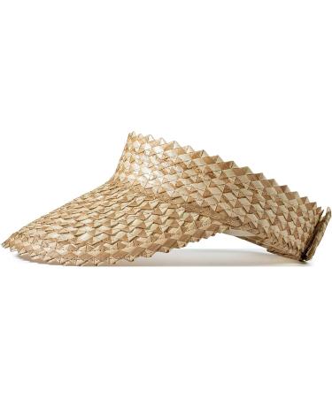 Women's Hand-Woven Straw Sun Visors - Stylish Beach Hats for Sun Protection - Buy Online on GoSupps.com