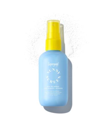 Supergoop! Sunnyscreen 100% Mineral Spray SPF 50, 3.4 fl oz - Face & Body Sunscreen for Babies & Kids - 100% Non-Nano Mineral Formula - Pediatrician Tested, Hypoallergenic, Fragrance & Silicone Free