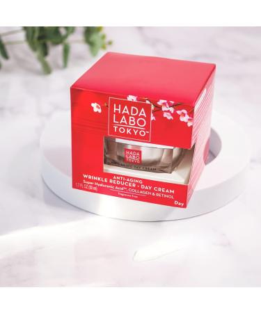 Hada Labo Tokyo Red Anti-Wrinkle Cream for Women - Face Cream for Women - Moisturizing Face Cream with Collagen and Retinol - Anti-Wrinkle Face Day Cream - Face Care - Women 40+ - Buy Online on GoSupps.com