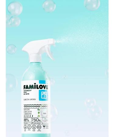 YOPE Window Glass & Mirror Cleaner Spray | 88% Natural Ingredients | FAMILOVE 750ml - Buy Online on GoSupps.com