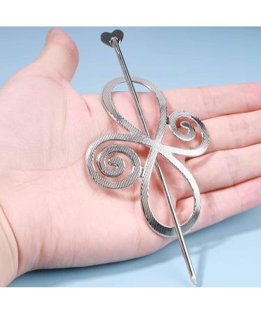 Yheakne Vintage Celtic Knot Hair Slide Pin Silver Celtic Infinity Hair Barrette Long Hair Pin Pin Bun Holder Clips Decorative Hair Accessories for Women and Girls - Buy Online on GoSupps.com