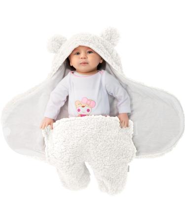 CUQOO Super Soft Swaddles for Newborn - Cream | Thermal 100% Cotton Baby Blanket & Swaddle Sleeping Bag - Buy Online on GoSupps.com