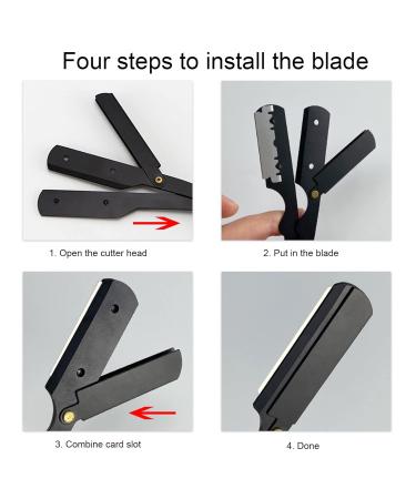 Old Fashioned Stainless Steel Manual Razor Holder - Men's Straight Edge Barber Razor Stand - Buy Online on GoSupps.com