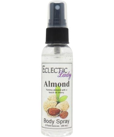 Almond Body Spray 2 ounces Body Mist for Women with Clean Light & Gentle Fragrance Long Lasting Perfume with Comforting Scent for Men & Women Cologne with Soft Subtle Aroma For Daily Use Regular Strength 2 Fl Oz (Pack of 1)