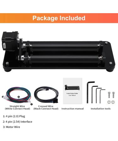 Laser Engraver Y-axis Rotary Roller for Cylindrical Objects | Compatible with CNC Machines | Three Grades Adjustable | 3D Printer Accessories - Buy Online on GoSupps.com