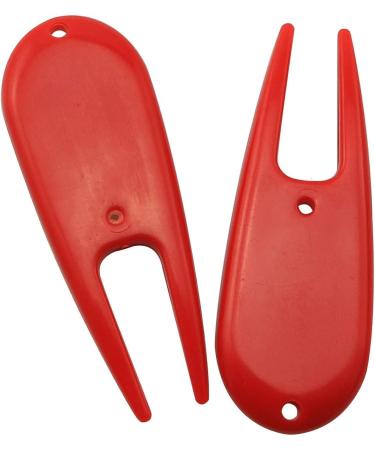 ZRM&E 8pcs Plastic Golf Divot Tool Set - Non-Slip Golf Repair Accessories in Red - Buy Online on GoSupps.com