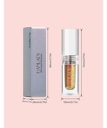 HANLADY Chameleon Glitter Eyeshadow Liquid: Intense Color Shifting Green, Long Lasting, Quick Dry - High Pigmented Shimmer Eye Makeup - Buy Online on GoSupps.com