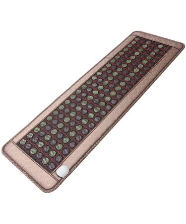 Fern infrared heating pillows heating pillows with natural jade electrical heating pillow natural infrared matt sofa cushion Thermal physiotherapy bed germanium heated 138 jadestones (59 "x 20")