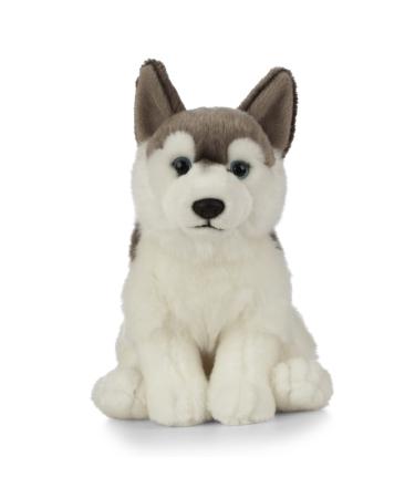 Living Nature AN461 Pets Husky Realistic Soft Cuddly Dog Toy Naturli Eco-Friendly Plush 21cm Husky 21cm