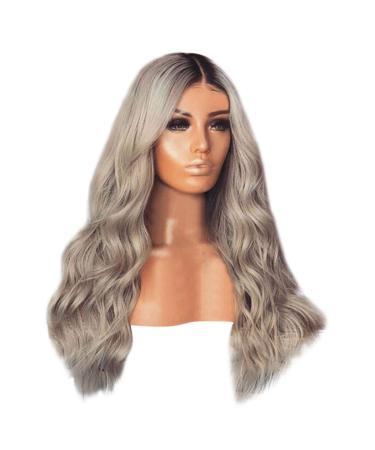 Shop Long Grey Wavy Wig for Women - Synthetic Brazilian Curly Hair Cosplay 50s 60s 70s 80s International Shipping Available - Buy Online on GoSupps.com