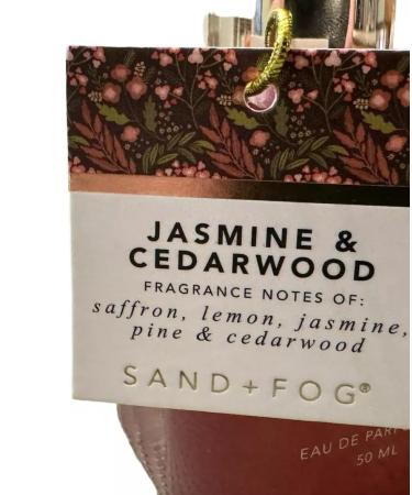 Sand and Fog Jasmine & Cedarwood Perfume Oil Eau De Parfum 50ml / 1.69 fl oz Unboxed - Buy Online on GoSupps.com