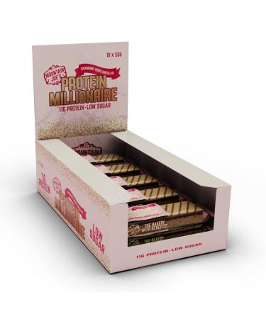 Mountain Joe's Protein Millionaire (10x50g) Chocolat blanc aux framboises