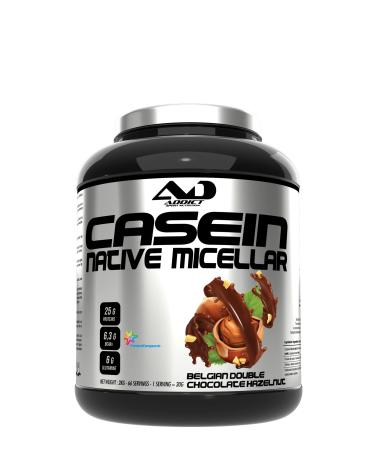Cas ine micellaire 100% pure Prot ine lib ration lente pour la nuit et pour la r cup ration musculaire Enrichie en hydrolysat de cas ine Haute Qualit Chocolat noisette 2 kg Belgian Double Chocolate 2 Kilos