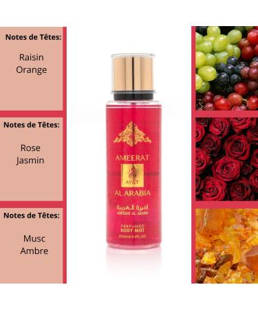 AYAT PERFUMES - Perfumed Mist 250ml - Body Mist with Oriental Scents - Arabian Fragrance For Men and Women - Made in Dubai (Ameerat Al Arabia) - Buy Online on GoSupps.com