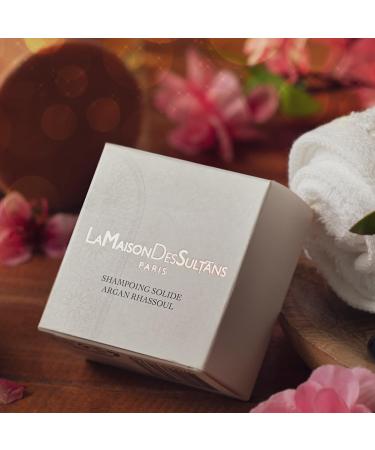LA MAISON DES SULTANS - Solid Shampoo with Argan Oil and Rhassoul - Deep Cleanses and Moisturizes Ideal for Oily Skin Natural Formula Paraben-Free Eco-Friendly - Buy Online on GoSupps.com