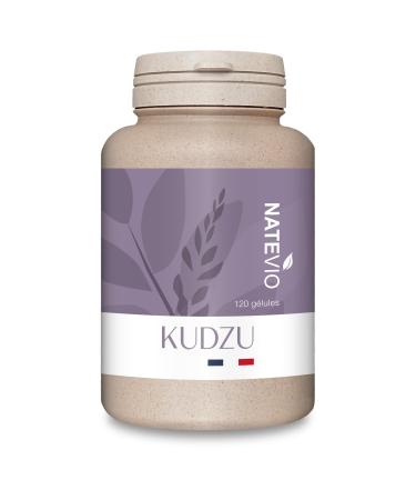 Kudzu - 120 Capsules - Weaning from Addictions - Dietary Supplement for Stress and Overwork - Calming Action - Made in France Natevio