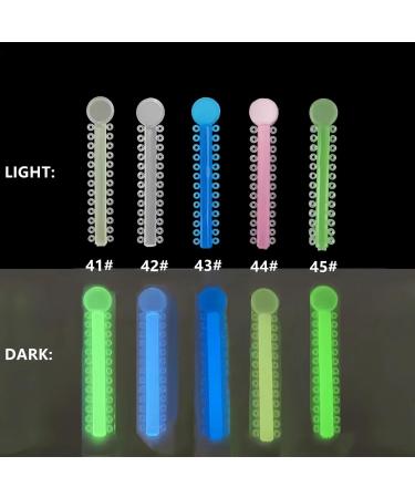 Braces Ties Color Bands Glow In The Dark - 1040pcs Night Glow Elastic Ligature Ties Orthodontic Invisable Day & Vibrant Night (#41) - Buy Online on GoSupps.com