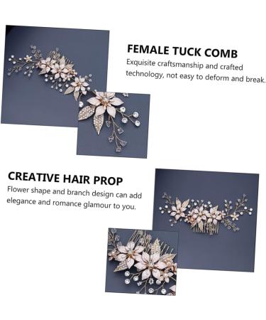 Ipetboom Hair Accessory 1 Pc Hair Comb Bride Manual Alloy Hair up Hair Accessories - Buy Online on GoSupps.com