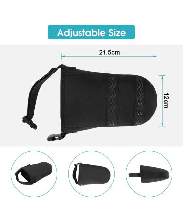 Gypsum Socks for Plaster Foot | Adjustable Toe Cover & Anti-Slide Belt | Warm Rehabilitation Foot Cover in Black - Buy Online on GoSupps.com
