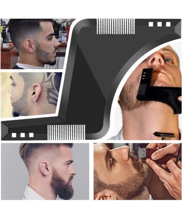 Accessotech Beard Styling Shaping Template Comb Barber Tool Symmetry Line Up Trimming Guide - Buy Online on GoSupps.com