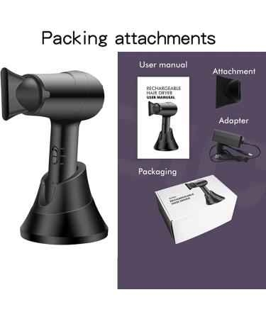 Rechargeable Cordless Hair Dryers Portable Travel Hairdryer Hot/Cold Wind Wireless Hair Dryer Fast Charge 5000mAh Rechargeable Battery Gray - Buy Online on GoSupps.com